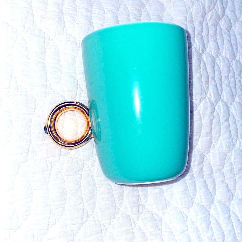 Fred and Friends teal ring mug - Picture 2 of 7